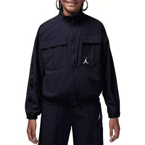 Jordan Big Girl's Jumpman Windbreaker Taping Jacket Light Weight Black Small